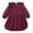 w-Red616372, variant on Autumn Girls Corduroy Pinafore Dress With Pleated Skirt Scalloped Trim Casual Play Toddler Kids Trendy Child Christmas Solid Color O-Neck Dresses