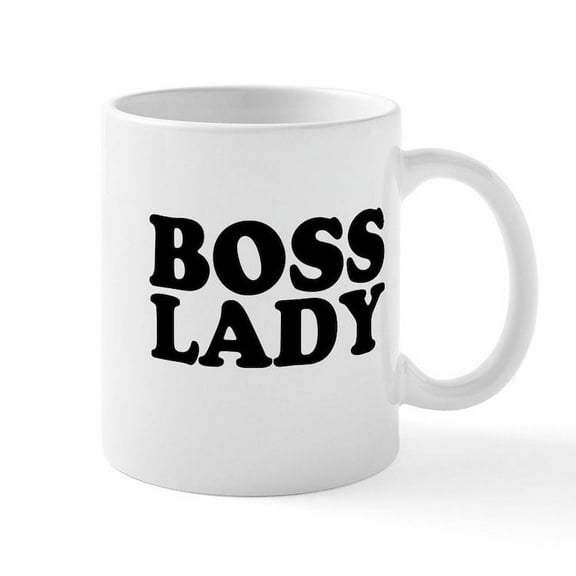 CafePress - BOSS LADY Mug - 11 oz Ceramic Mug - Novelty Coffee Tea Cup