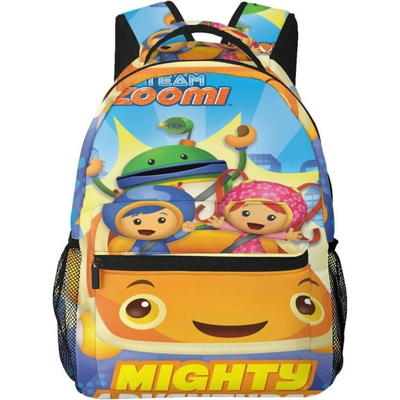 Cartoon Backpacks Team Anime Umizoomi Adjustable Funny Laptop Backpack Double Shoulder Bag for Women Men Climbing Shopping Work