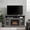 Black + MDF + 23' fireplace, variant on Luckynote TV Stand, Entertainment Center Media Console with Open & Closed Storage, for 65 Inch TVs, Espresso Finish Living Room TV Cabinet