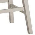 thumbnail image 4 of Benjara Rune 25 Inch Counter Height Wood Stool, Set of 2, Off White, Gray Seating, 4 of 5