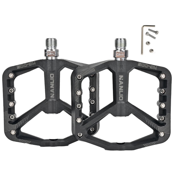 Pedales Pedales de bicicleta de montaña Rodamiento antideslizante Pedales de de bicicleta de fibra de nailon ligeros para BMX Bicicleta Sunnimix pedales de bicicleta de montaña