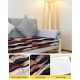 thumbnail image 4 of Red Orange Blue Sofa Couch Cushion Covers Washable, Removable Stretchable Sectional Couch Covers, Geometric Modernism Abstract Art Slipcovers for L & T Shape Sofa Furniture Protector L Size 1 pc, 4 of 7