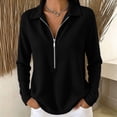 thumbnail image 2 of Women's Casual Long Sleeve Comfy Knit Top Versatile Soft Layer Outfits For Daily Wear Work Office | CSEONE,Black L, 2 of 9