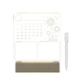 thumbnail image 2 of NARABB Tableau de Notes Calendrier Acrylique Transparent Tableau de Messages Effaçable Mémo Familial Rappel Tableau Blanc de Bureau Téléphone Mobile Décorations de Noël, 2 of 8