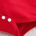 thumbnail image 5 of sdbrld Newborn Baby Girl My 1st Christmas Outfits Long Sleeve Romper with Pants Headband 3Pcs Infant Fall Winter Clothes Red Sizes 3-6 Months, 5 of 9