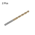 thumbnail image 3 of Unique Bargains 2 Pack 4.2mm Titanium Coated M42 High Speed Steel 8% Cobalt (HSS-E) Twist Drill Bits, 3 of 5
