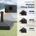 thumbnail image 5 of Alpha Joy Outdoor Patio Stable Fillable Umbrella Base Stand for 1.5''/1.9'' Umbrella Pole, Black, 5 of 7