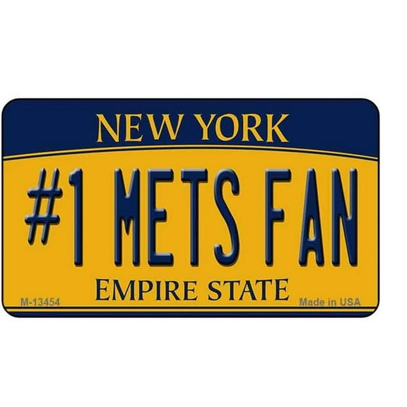 Number 1 Mets Fan Novelty Metal Magnet M-13454