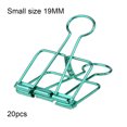 thumbnail image 3 of stanreset 1/2/3 20 Pieces Metal Paper Clip Anti-rust Unfading Solid Color Replacement Home Office File Examination Papers Clips Green 19mm 1 Pc, 3 of 6