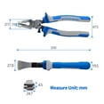 thumbnail image 5 of SPEEDWOX Key Fob Pliers and 20 Sets 1 Inch Key Fob Hardware with Keychain Split Rings Webbing Fabric Strapping Wristlet Set Dark Nickel Glass Breaking Pliers Tools with Rubber Tips, 5 of 6
