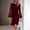 *Wine, variant on U Women's Elegant Lace Long Sleeve Bodycon Midi Dress, Ruched Wrap Ruffle Hem Cocktail Party Pencil Dress Green,Women's Plus L