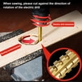 thumbnail image 3 of Paquete de 6 broca Bit Perforación de madera de carpintero de acero de alta velocidad Crafting Metal Agujero de plástico Grooking Reemplazo Accesorios Eigraketly HA011445-00, 3 of 6