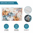 thumbnail image 6 of Orange Blue Grey Pumpkins Fall Placemats Set of 4, Thanksgiving Botanical Rustic Washable Wipeable Table Mats for Dining Tables, Indoor Outdoor Kitchen Place Mats for Holiday Party Table Decor, 6 of 9