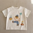 thumbnail image 5 of Bobifish Toddler Boys Short Sleeve Crew Neck T-Shirts Lovely Puppy With Umbrella Graphic Print Summer Daily Wear Casual Kids Tops, 5 of 5