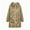 Khaki, variant on Women's Packable Long Rain Jacket, Lightweight Waterproof Nylon Windbreaker Hooded Raincoat for Travel Outdoor, S-2XL