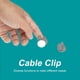 thumbnail image 2 of 2 uds. Devanadera de Cable para Audífonos de ratón soportes de Cable USB con forma de mano Clips ordenados de escritorio JShteea libre de BPA, 2 of 7