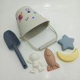 thumbnail image 2 of 跨境批发夏季儿童户外铲雪桶玩水铲沙戏水亲子互动硅胶沙滩玩具as the picture Deng Xun unisex, 2 of 2