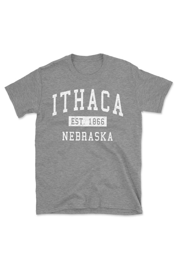 Ithaca Nebraska Classic Established Men's Cotton T-Shirt