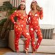 thumbnail image 4 of MCLAOSI-Pijama de Navidad ajustado y elástico para mujer, mono de punto, ropa de dormir, lencería Sexy, Body de talla grande, 2021, 4 of 4