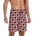 thumbnail image 2 of Fotbe Playing Cards Pantalones Cortos de Pijama para Hombre, Ropa de Dormir, Pantalones de Pijama Cortos para Hombre-4X-Large, 2 of 6