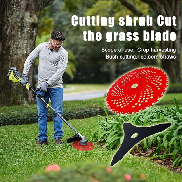 WHEANG Carbide Mower Tungsten Weeding Brush Cutter Accessories High Wear Garden Tools