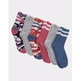 thumbnail image 3 of Hanes Cozy Crew Socks 6-Pack Women's Soft Fluffy Comfy sz 5-9 4 Color Choices, 3 of 5