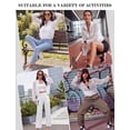 thumbnail image 6 of FEOYA Lightweight Bomber Jacket Women Mesh Ladies Summer Sheer Cropped Long Sleeve Jacket Zipper Up With Pocket L White, 6 of 7