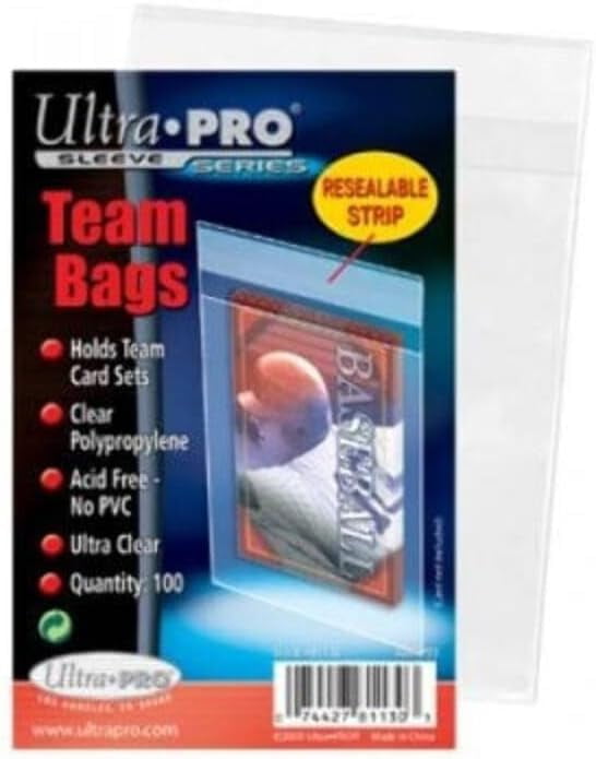 team bags for graded cards Ultra Pro Resealable Team Bags (100) main image 1