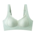 thumbnail image 4 of PMVFHDE Seamless Wireless Sleep Bra For Women Full Coverage Comfort All-Day Wear Soft Unlined Daily Light Green - 6XL, 4 of 5