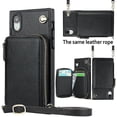 thumbnail image 2 of Funda tipo cartera para iPhone XR con tarjetero y correa para el hombro para mujer, 2 of 5