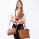 thumbnail image 2 of Bolsos LOVEVOOK Monederos para mujer, 3 piezas, cuero sintético marrón, 2 of 7