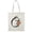 Natural, variant on Smartprints Letter O Flower Bouquet Tote Bag - Image by Shutterstock, One Size Cotton Canvas Tote Bag