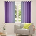 thumbnail image 5 of Purple and Grey Curtains for Bedroom,Rainbow Ombre 30%-50% Blackout Curtains Aesthetic Living Room Decor,Gradient Colorful Curtains & Drapes Abstract Window Curtain 2 Panels 42"Wx63"L, 5 of 6