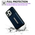 thumbnail image 2 of Case for iPhone 15 Pro Max Compatible with MagSafe Magnetic 2-in-1 Detachable Wallet Case with Card Slots for Women Men, Classic PU Leather Flip Kickstand Shockproof Protective Case, Darkblue, 2 of 11