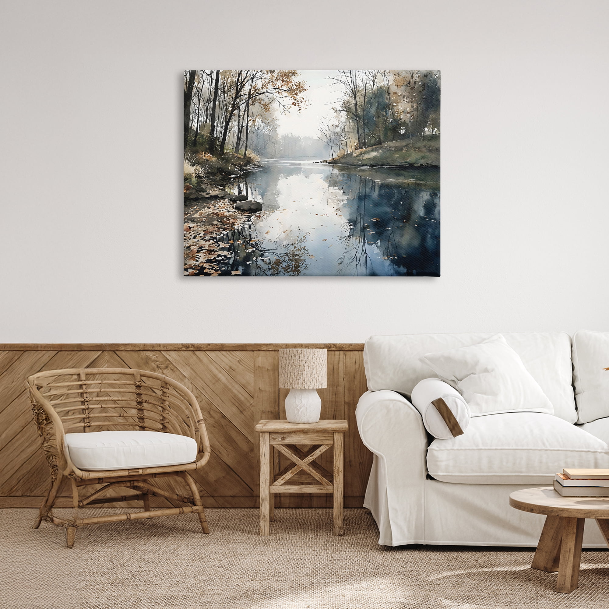 Stupell Industries Fall Lake Reflection Canvas Wall Art, design by Franklyn Gregory