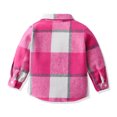 thumbnail image 4 of OGLCCG Kids Toddler Baby Boy Girls Plaid Flannel Shirt Jackets Casual Button Down Long Sleeve Cotton Jackets Fall Fashion Outerwear 3M-6Y, 4 of 4