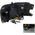 thumbnail image 3 of R8 Style DRL LED Light Strip Projector Headlight Head Lamp Replacement in Black Housing Clear Lens Made For And Compatible With 2004 - 2008 Ford F-150 F150 06-08 Lincoln Mark LT 04 05 06 07 08, 3 of 7