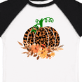 thumbnail image 4 of Inktastic Cheetah Print Pretty Pumpkin with Fall Leaves Boys or Girls Toddler T-Shirt, 4 of 5