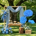 thumbnail image 4 of 62 in Large Blue Artificial Flowers,Giant Flowers for Decoration,Standing Huge Handcrafted Poppy Flowers for Garden,Hotel,Office,Photography Props,Wedding,Art Gallery,Shop Window Display, 4 of 7