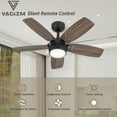 thumbnail image 2 of Vagizm Ventilador de Techo de 36 Pulgadas con Nogal Bronce, Iluminación LED Moderna y Control Remoto para Uso en Interiores, 2 of 6