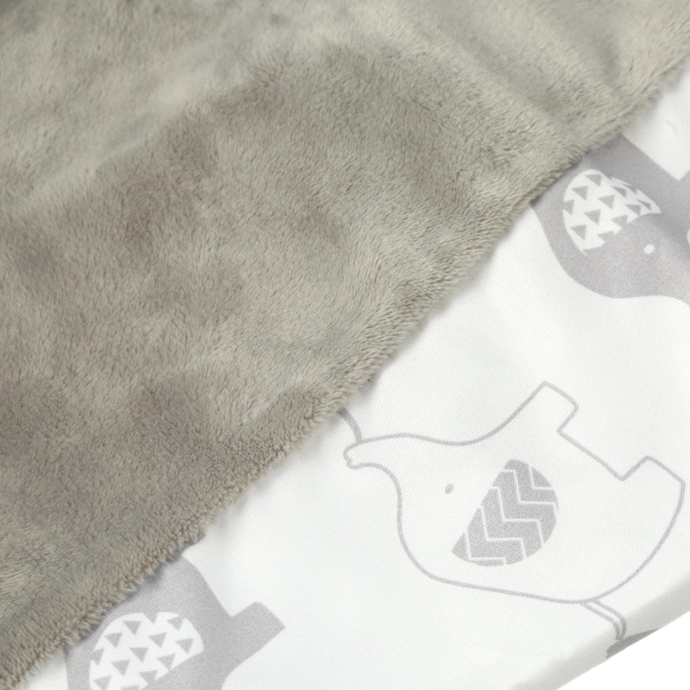 Little Love by NoJo Contoured Changing Pad Cover, Gray
