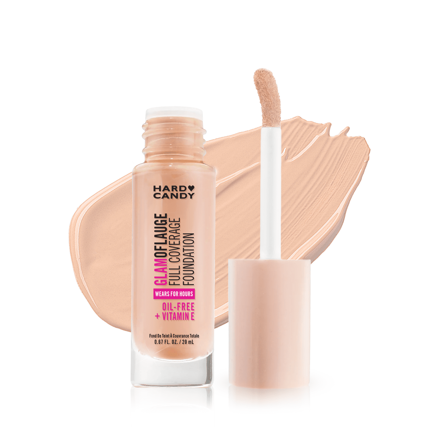 Hard Candy Fond de teint couvrant Glamoflauge, 1503 Lin 20 ml