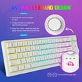 thumbnail image 5 of Wireless Gaming Keyboard and Mouse Combo,12 RGB Backlit Rechargeable 4000mAh Battery,Mechanical Feel Anti-ghosting Keyboard and RGB Wireless Gaming Mouse for PC,PS4,Laptops(White), 5 of 9