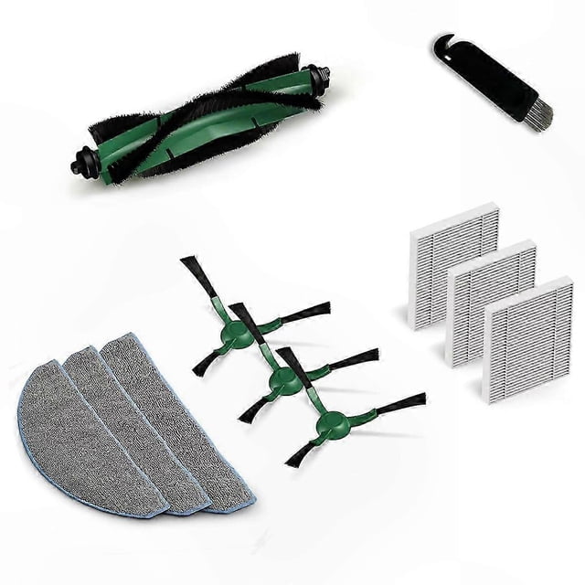 Replacement Parts for Robotic Vacuum: HEPA Filter, Side Brush & Mop Cloth Set