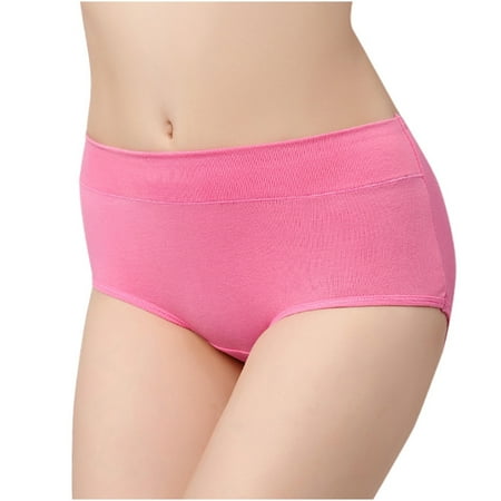 Bigersell Womens Cotton Panties Clearance Cheeky Underwear Women Bikini Panty Style P-667 Spandex Shaping Panties Lace Thongs Ladies Briefs High Waist Women s Bikini Panties Hot Pink L