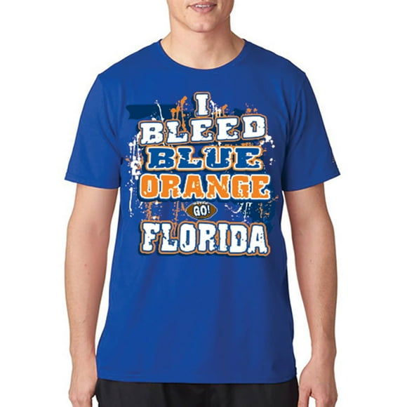 Univ. of Florida "I Bleed Blue and Orange Go Florida!" Blue T-shirt