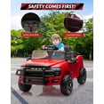thumbnail image 6 of Eastvita 12V Licensed RAM Ride-On Pickup Truck, Remote, Suspension, Double Doors, Music, LED, 6 of 7