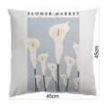 thumbnail image 4 of Flmtop 1PC Soft Pillow Covers Flower Printed Pillowcases with Exquisite Pattern Easy Maintenance Pillowcase Washable Pillowslip Sofa Pillow Cover Decor, 4 of 10