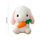 thumbnail image 2 of Conejito de Pascua de peluche, conejo de Pascua, muñeco de peluche, conejo de peluche blanco con zanahoria, regalo perfecto de cumpleaños y Año Nuevo para niños., 2 of 9